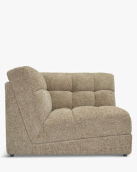 Fauteuil d'angle modulable Paul - Tweed taupe
