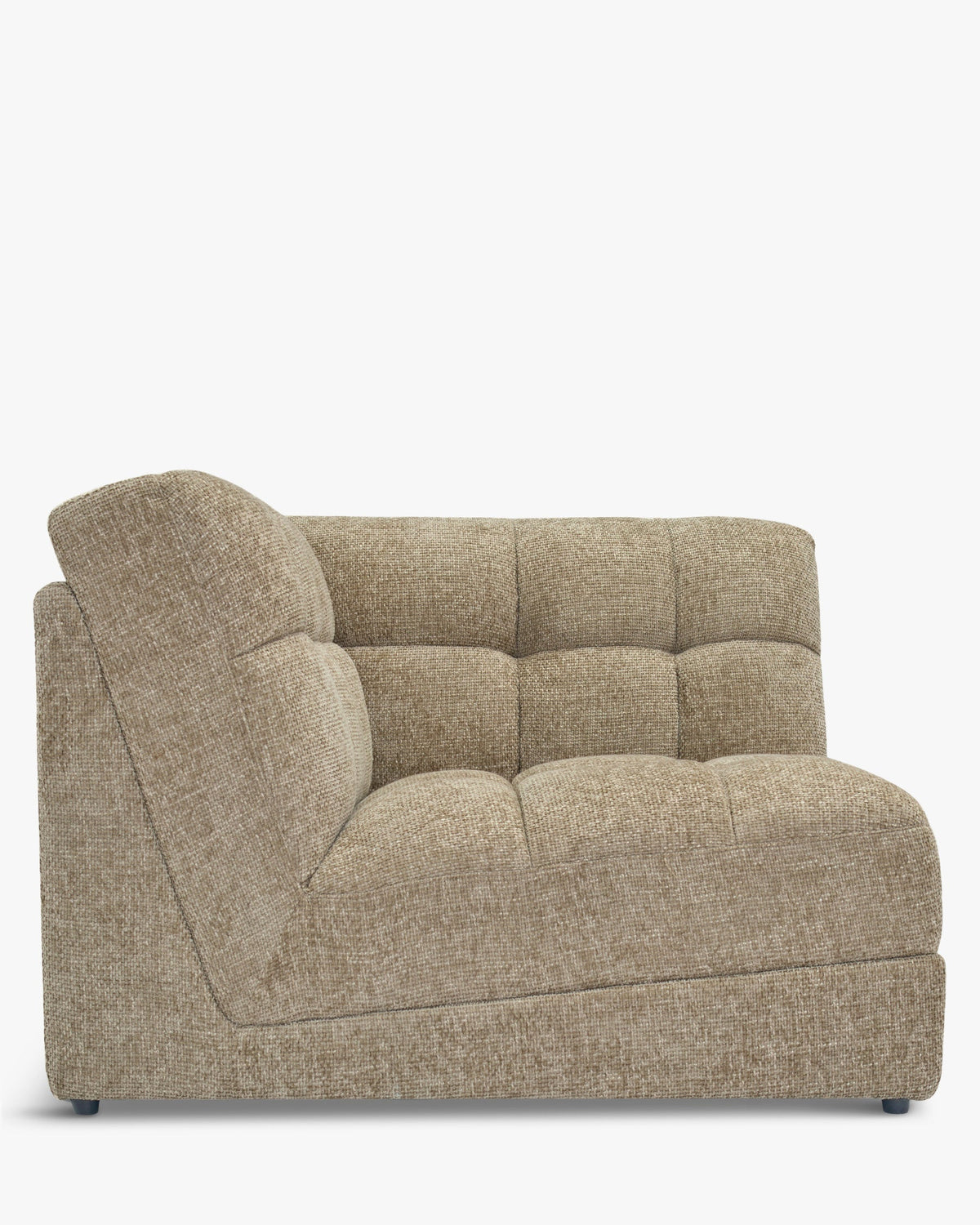 Fauteuil d'angle modulable Paul - Tweed taupe