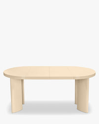 Table à manger extensible Mira en bois - Beige