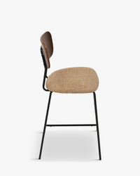 Tabouret de bar Eero - Tweed Jaune Miami