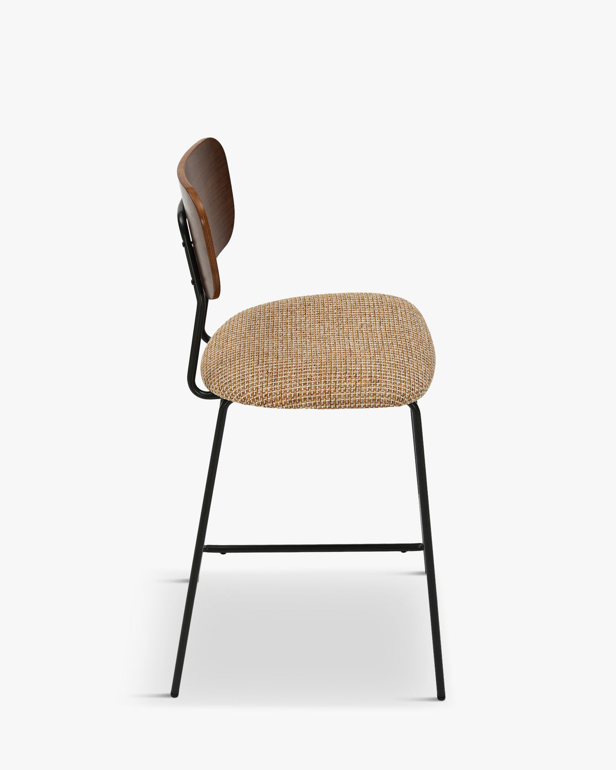 Tabouret de bar Eero - Tweed Jaune Miami