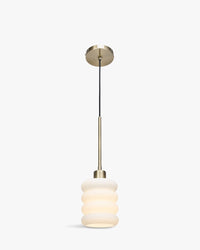 Suspension Houston - Verre Blanc & Laiton