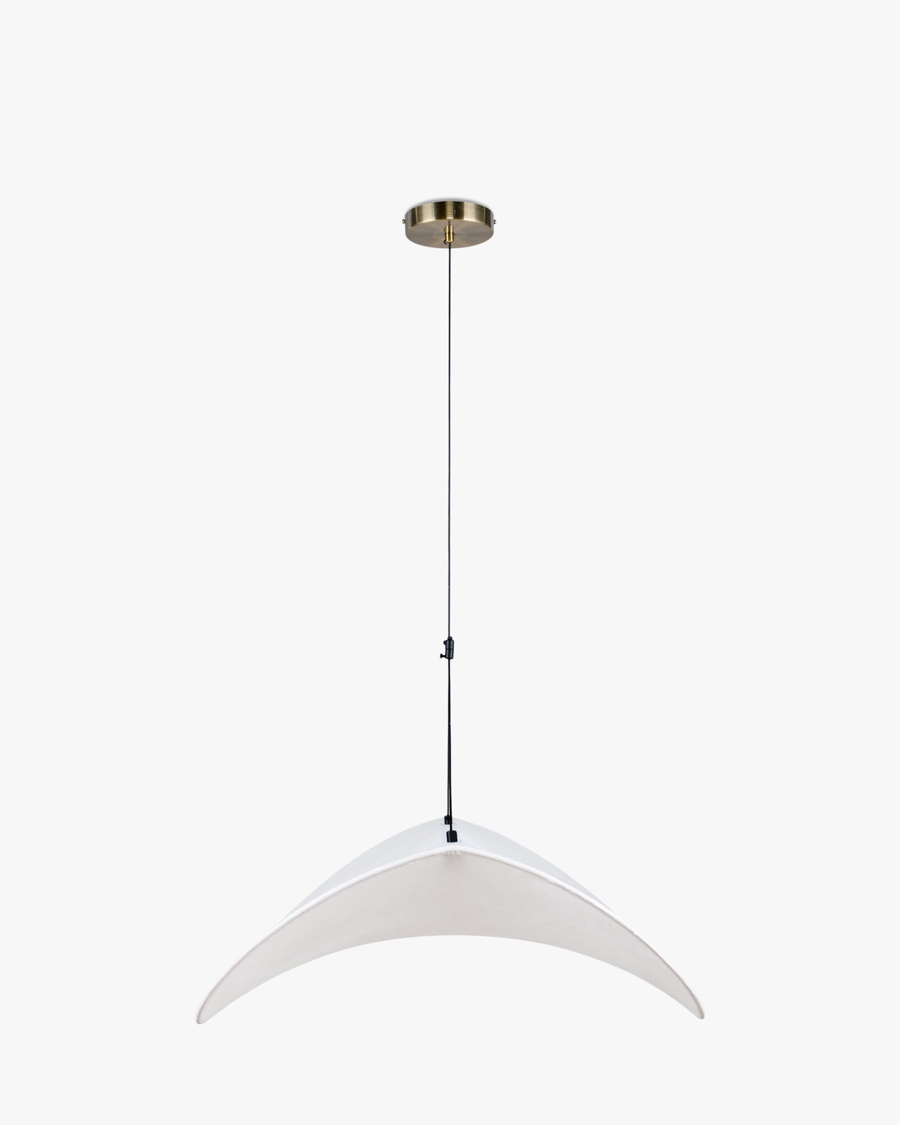 Suspension Fukui satinée ajustable - Blanc satiné