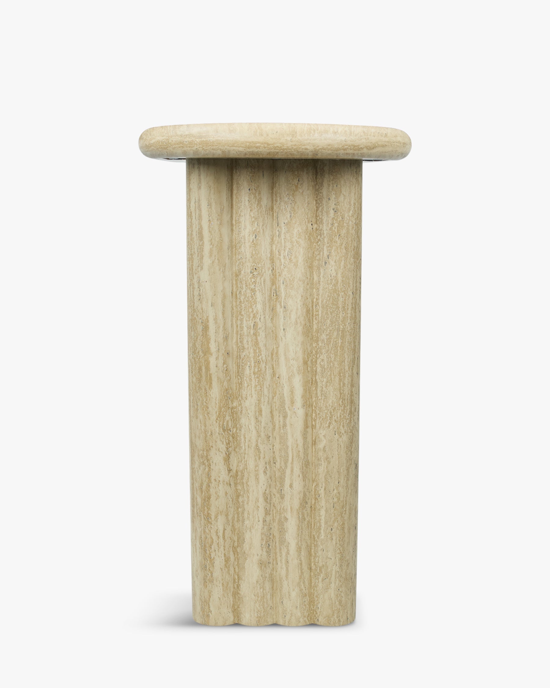 Console Aphaia en bois - Effet Travertin