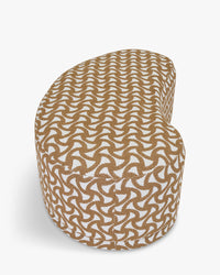 Banc Enzo à motifs - Marron