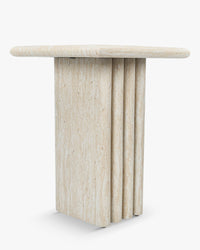 Table d'appoint Artemis - Effet Travertin