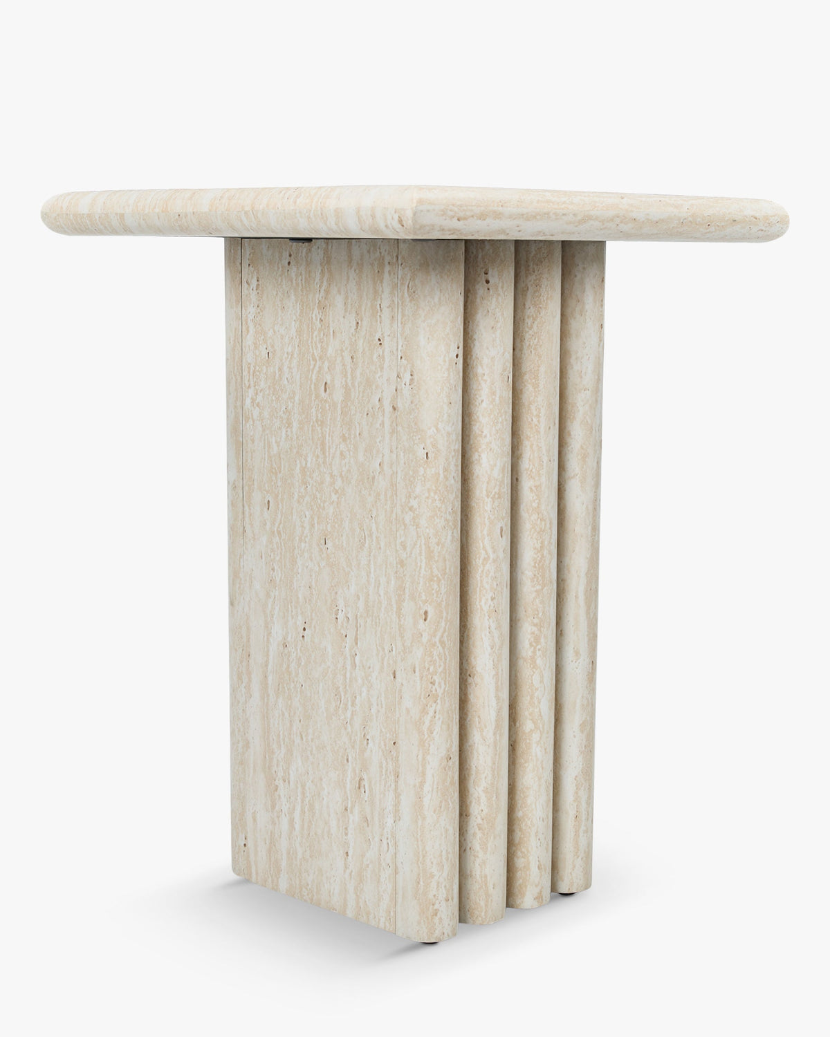 Table d'appoint Artemis - Effet Travertin
