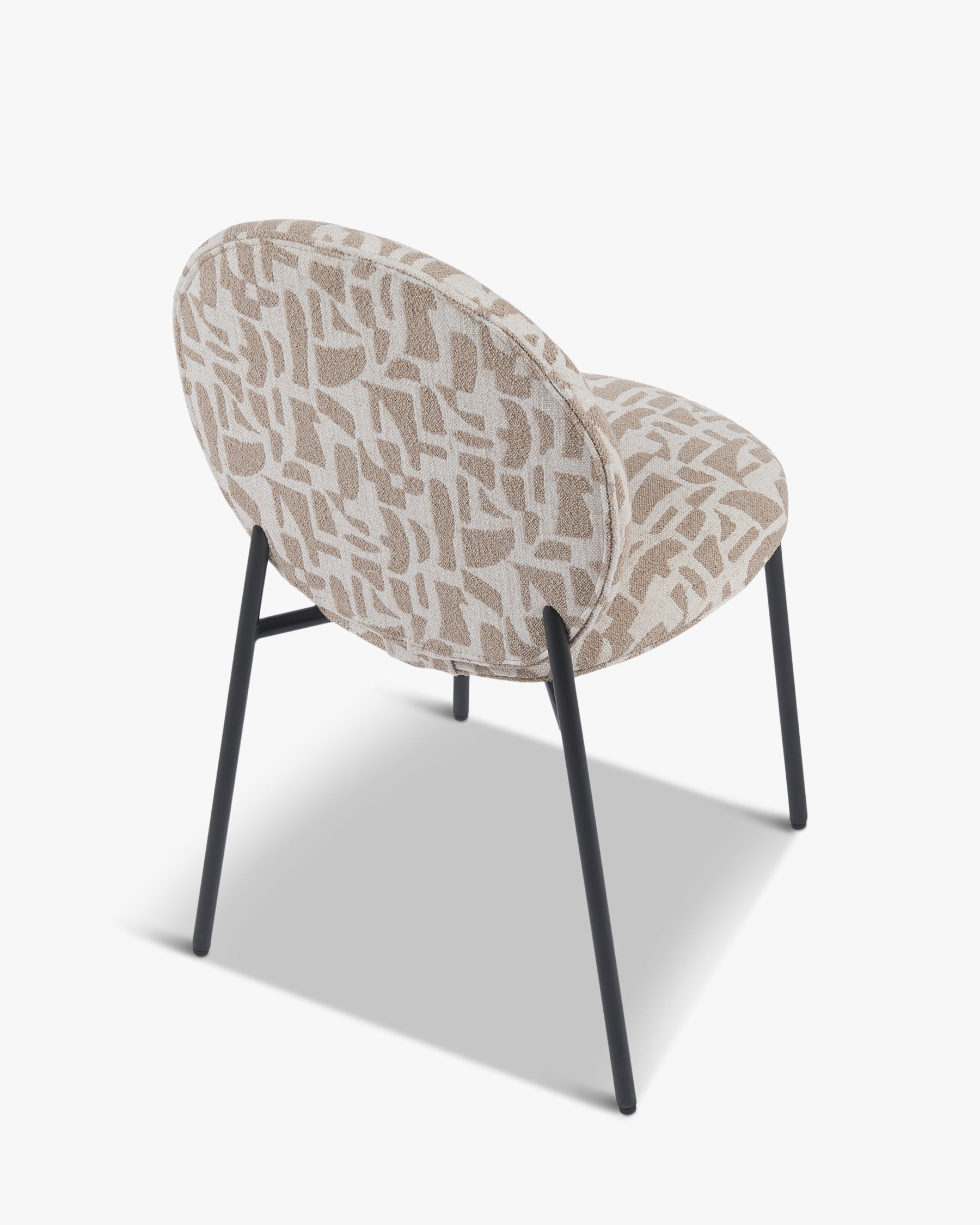 Chaise empilable Blaze - Beige géométrique