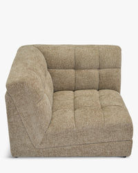 Fauteuil d'angle modulable Paul - Tweed taupe