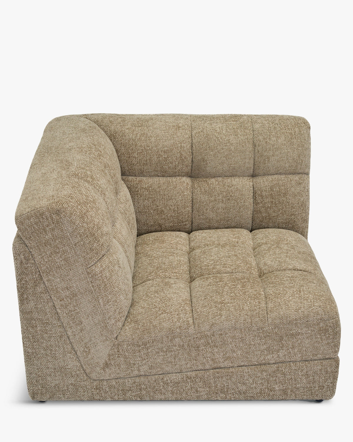 Fauteuil d'angle modulable Paul - Tweed taupe