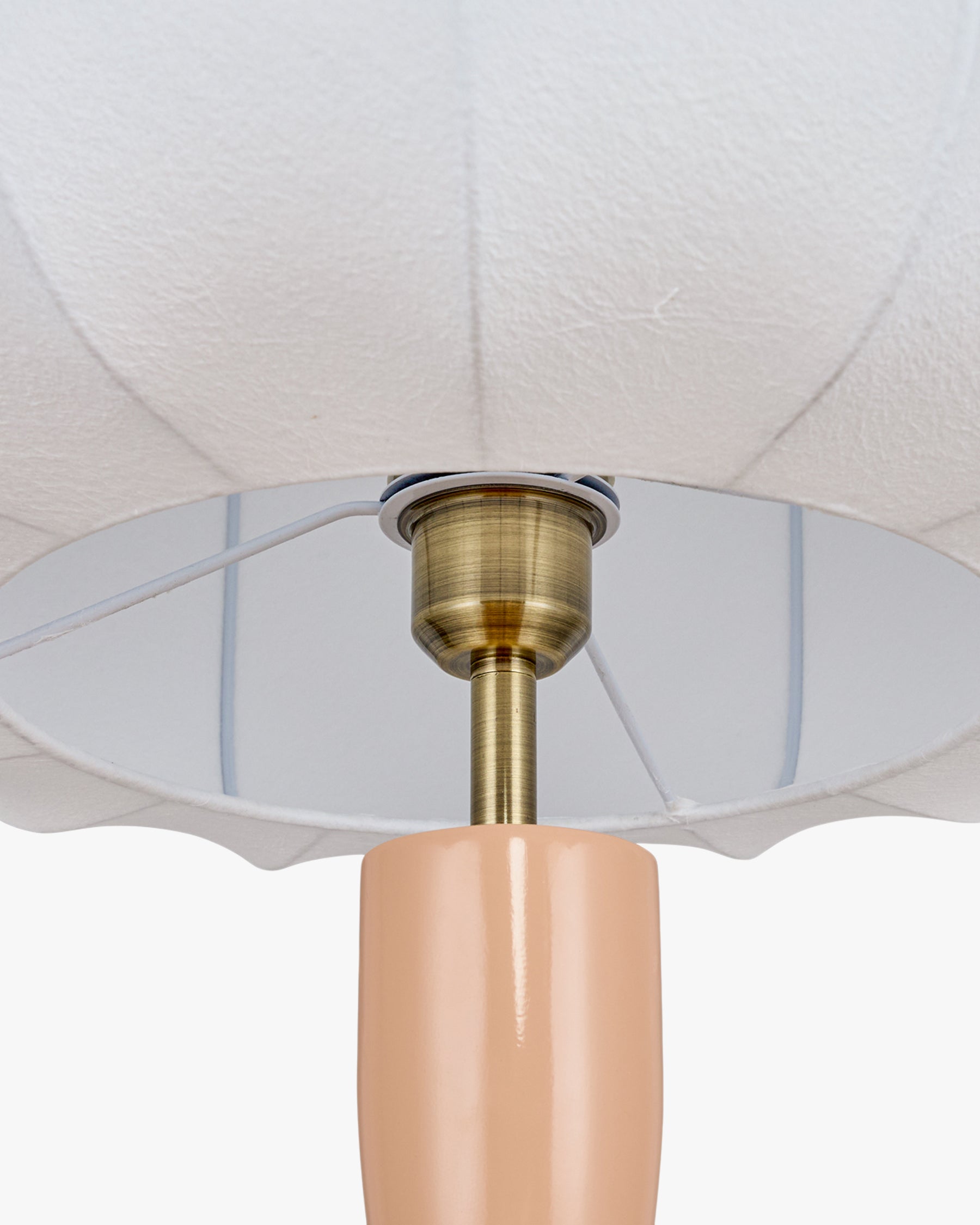 Hanaki floor lamp in fibreglass - Beige