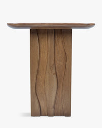 Table d'appoint Ondula en bois - Bois noyer