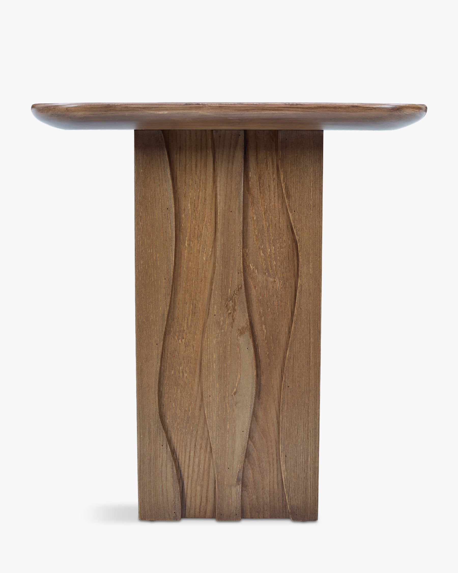 Table d'appoint Ondula en bois - Bois noyer