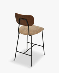 Tabouret de bar Eero - Tweed Jaune Miami