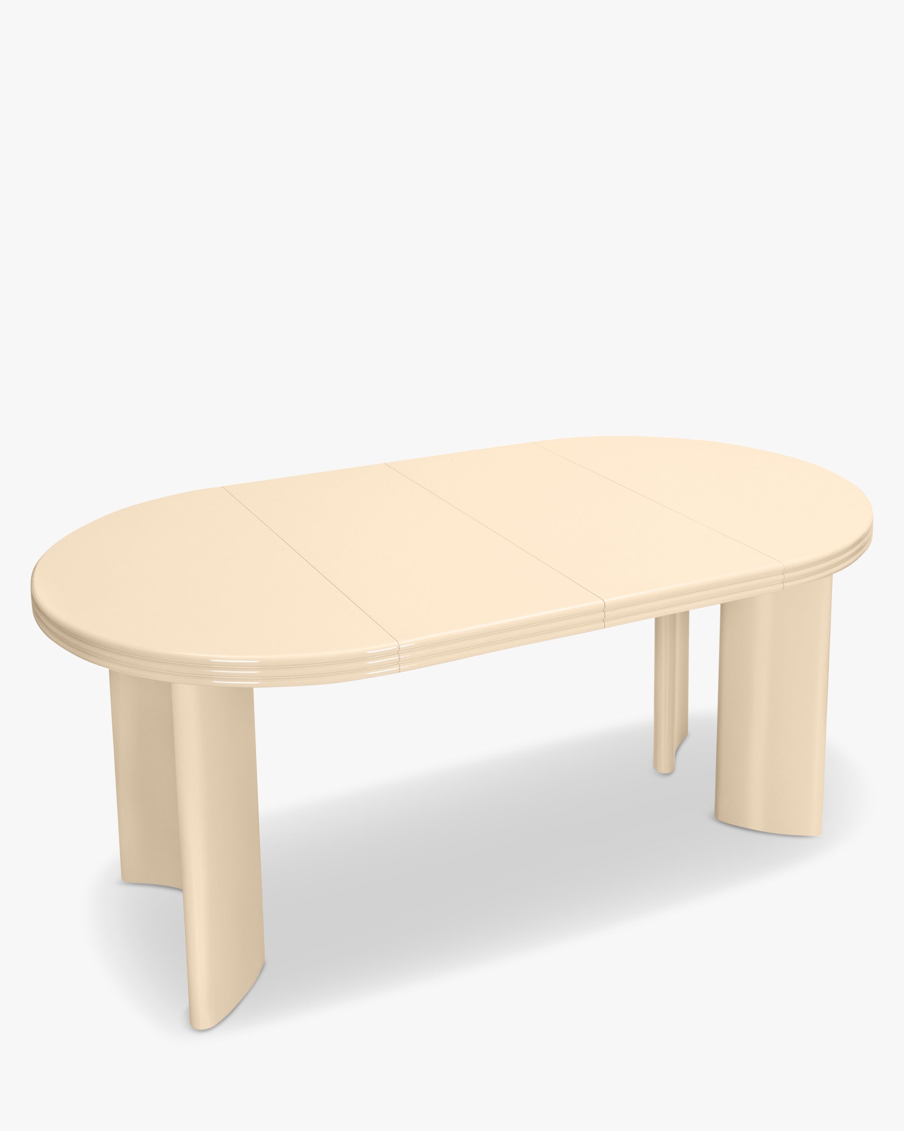 Table à manger extensible Mira en bois - Beige