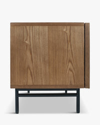 Meuble TV Ondula en bois - Bois noyer