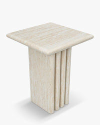 Table d'appoint Artemis - Effet Travertin