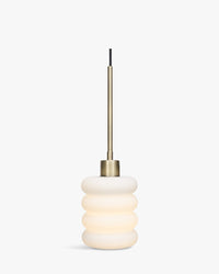 Suspension Houston - Verre Blanc & Laiton
