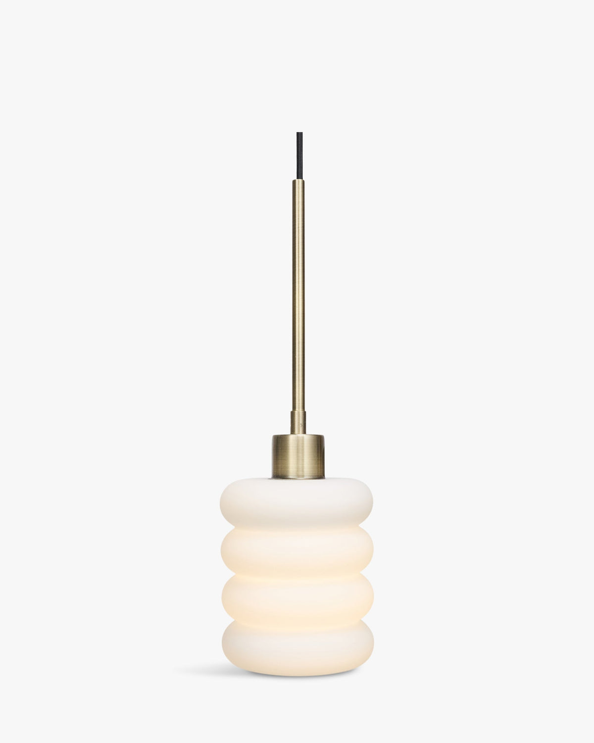 Suspension Houston - Verre Blanc & Laiton