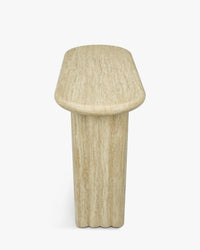 Console Aphaia en bois - Effet Travertin