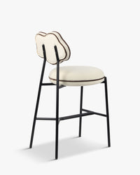 Tabouret de bar Arty texturé - Blanc écru