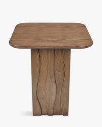 Table d'appoint Ondula en bois - Bois noyer