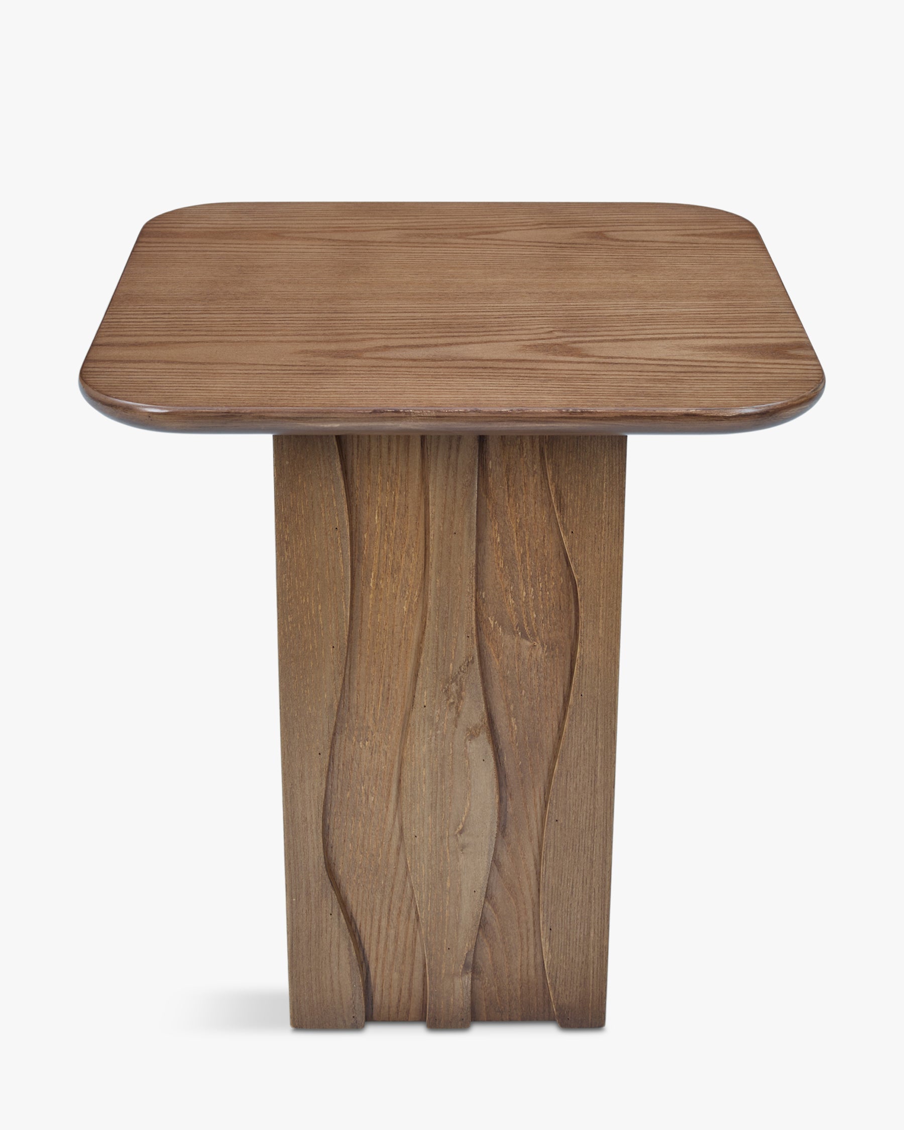 Table d'appoint Ondula en bois - Bois noyer