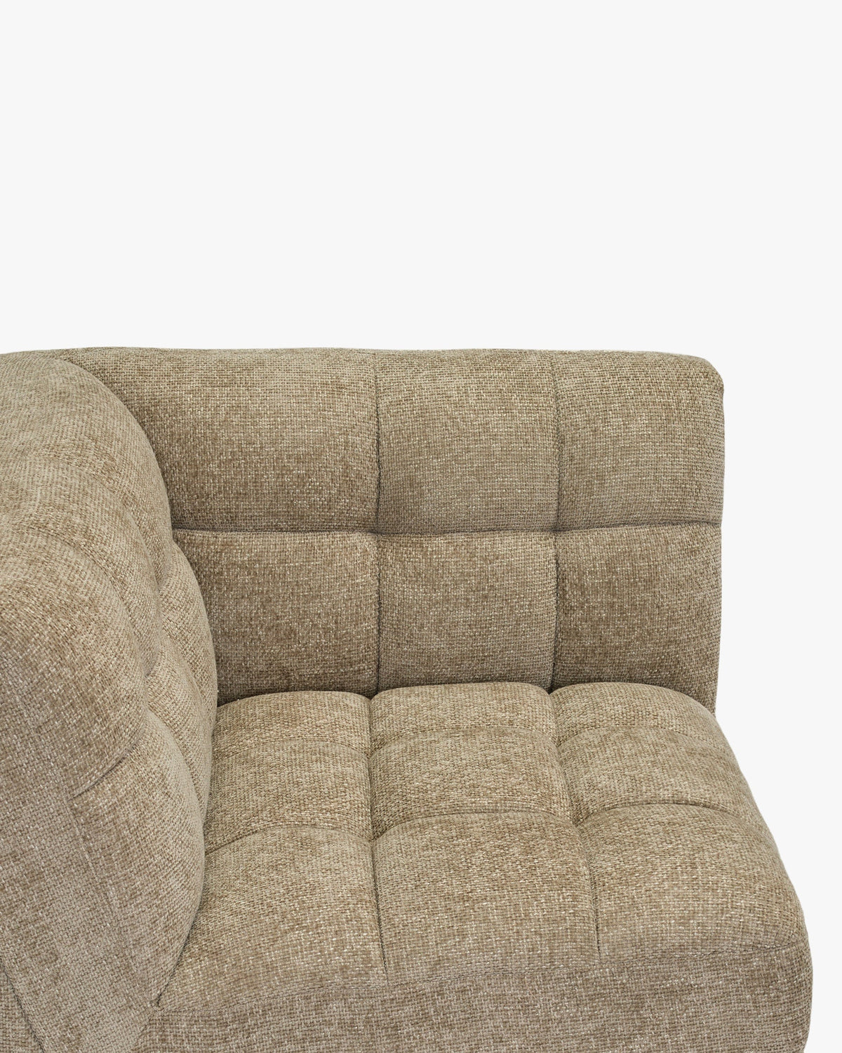 Fauteuil d'angle modulable Paul - Tweed taupe