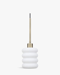 Suspension Houston - Verre Blanc & Laiton