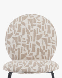 Chaise empilable Blaze - Beige géométrique