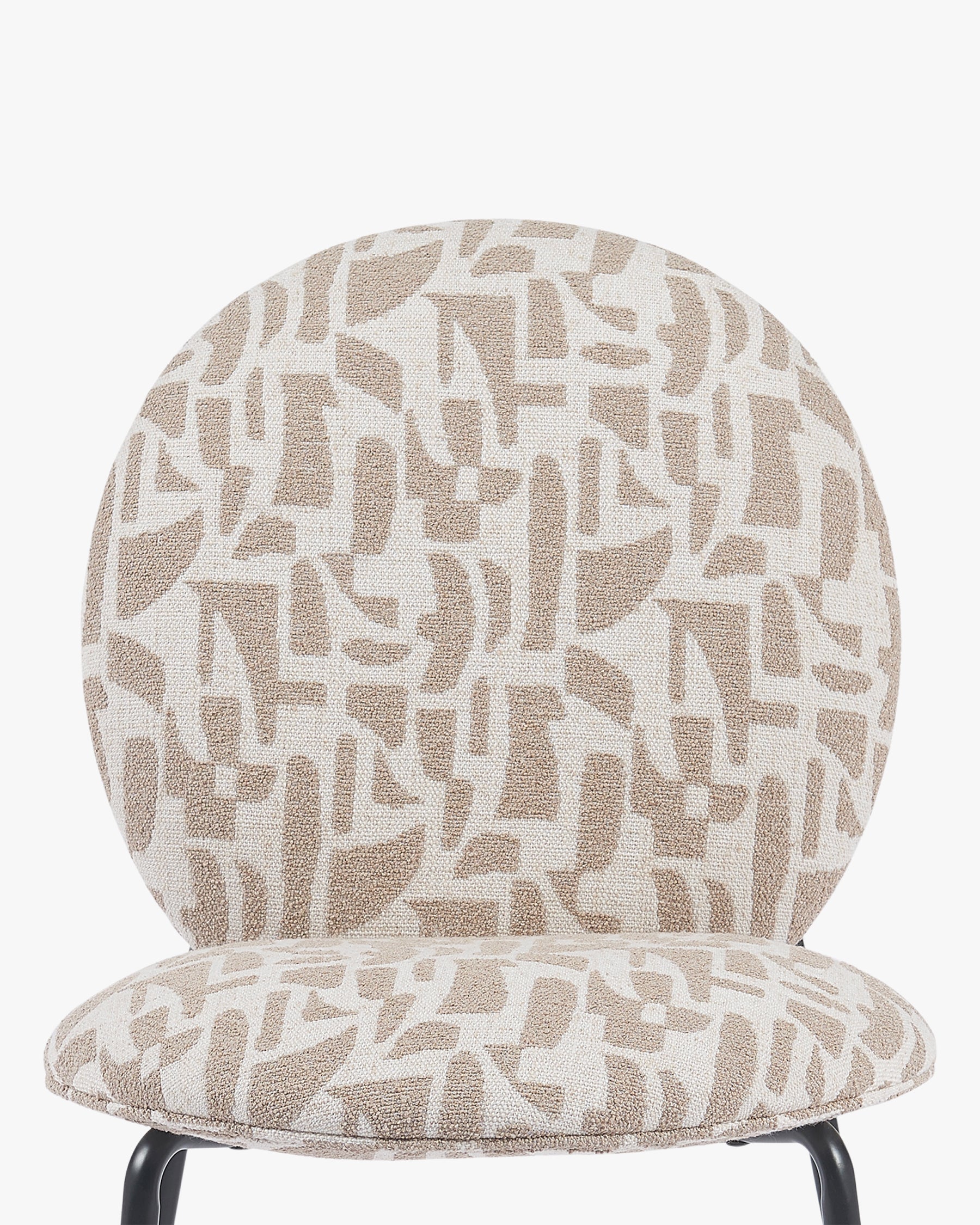 Chaise empilable Blaze - Beige géométrique