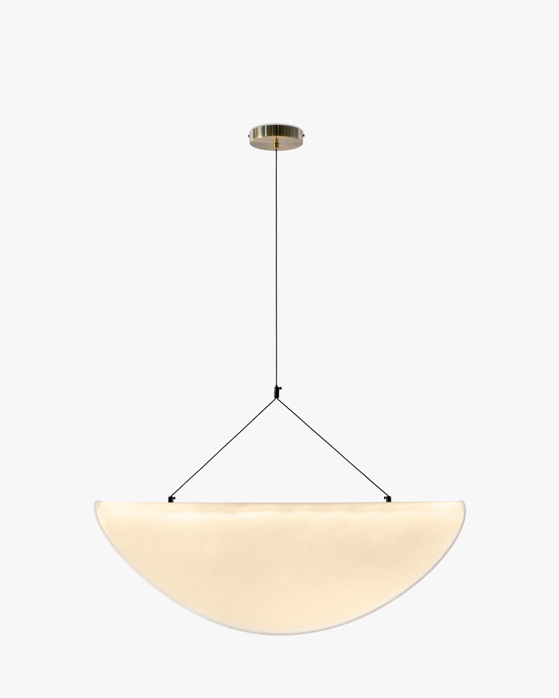 Suspension Fukui satinée ajustable - Blanc satiné