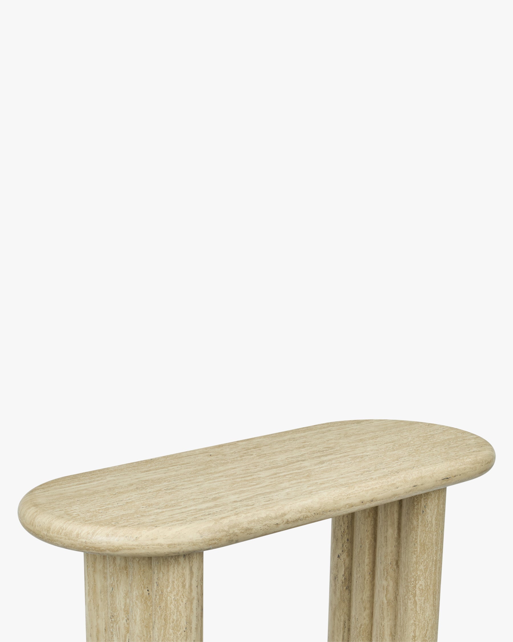 Console Aphaia en bois - Effet Travertin