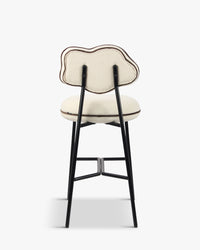 Tabouret de bar Arty texturé - Blanc écru