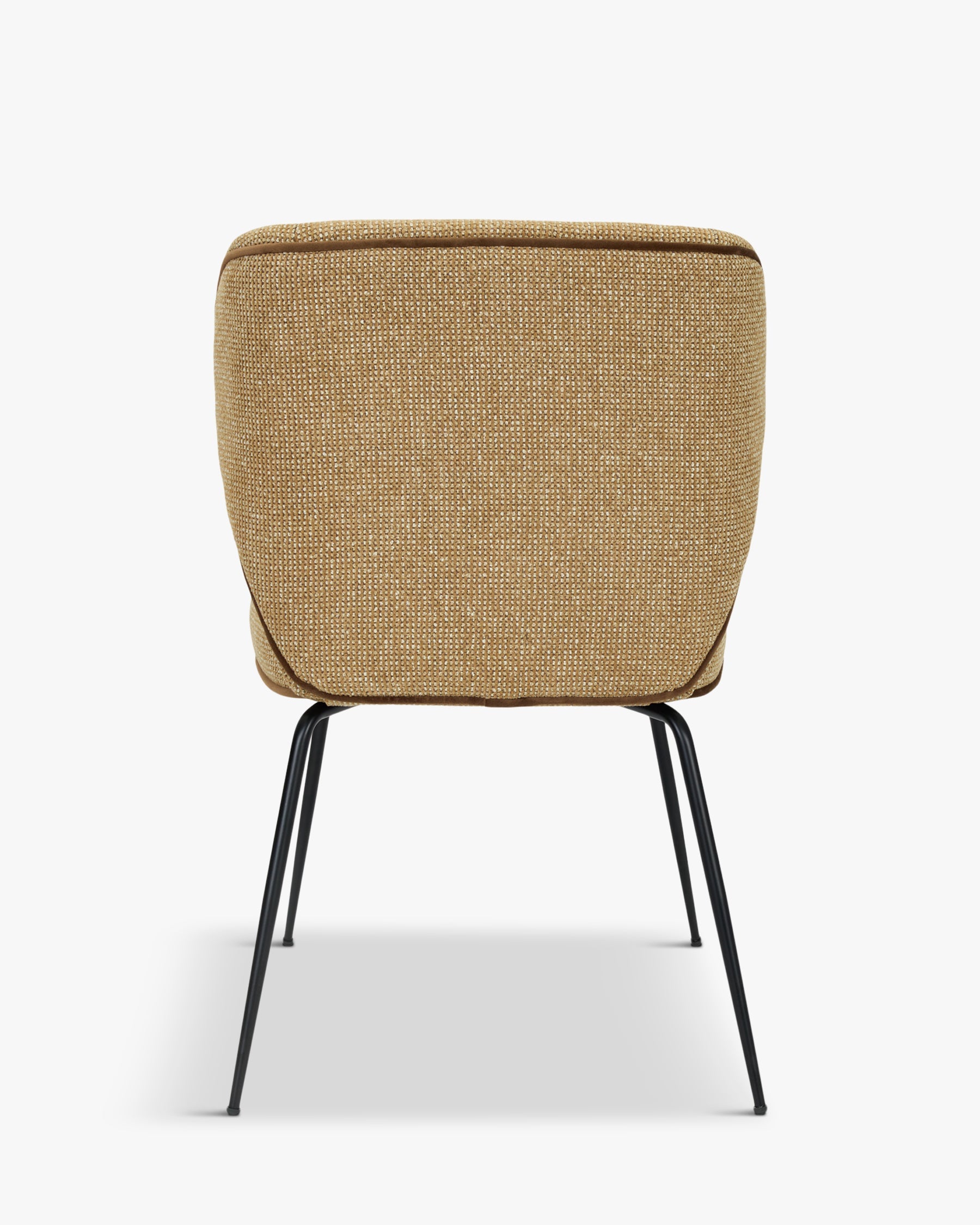 Chaise Wayne en tweed - Tweed marron