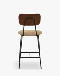Tabouret de bar Eero - Tweed Jaune Miami