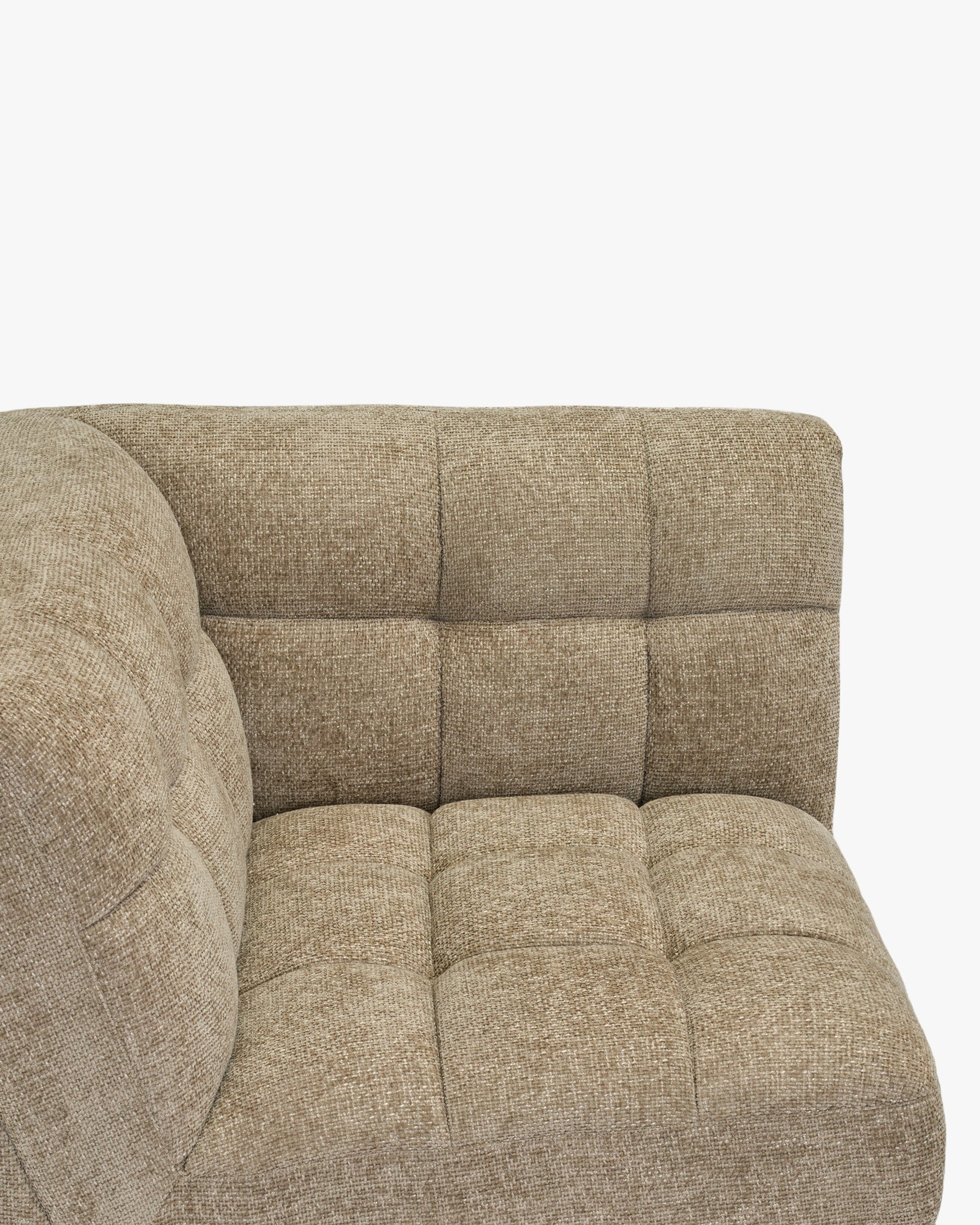 Paul modular corner armchair - Tweed taupe