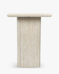Table d'appoint Artemis - Effet Travertin
