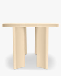 Table à manger extensible Mira en bois - Beige