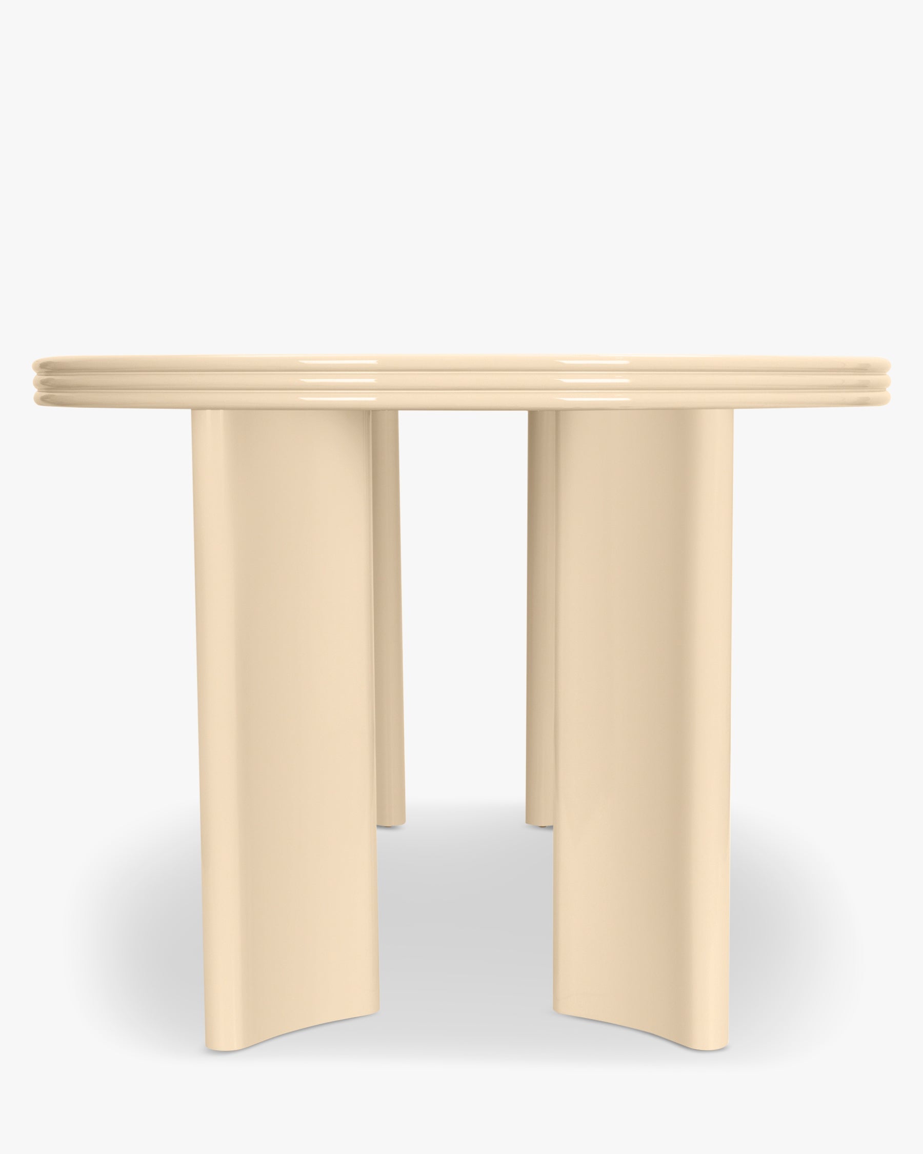 Table à manger extensible Mira en bois - Beige