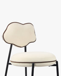 Tabouret de bar Arty texturé - Blanc écru