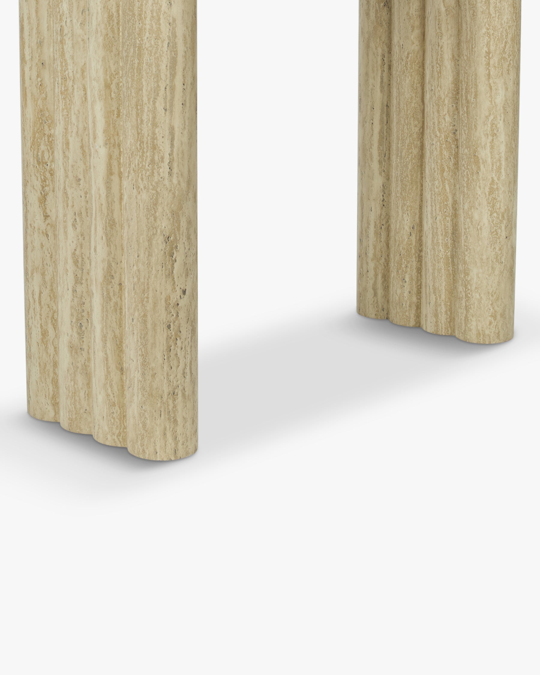 Console Aphaia en bois - Effet Travertin