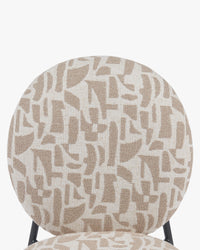 Chaise empilable Blaze - Beige géométrique