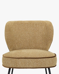 Chaise Wayne en tweed - Tweed marron