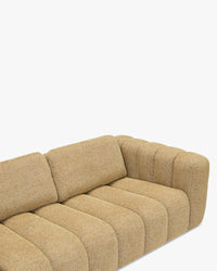 Canapé d'angle gauche Birdy - Tweed jaune Miami