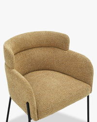 Chaise Baron en tweed - Tweed marron