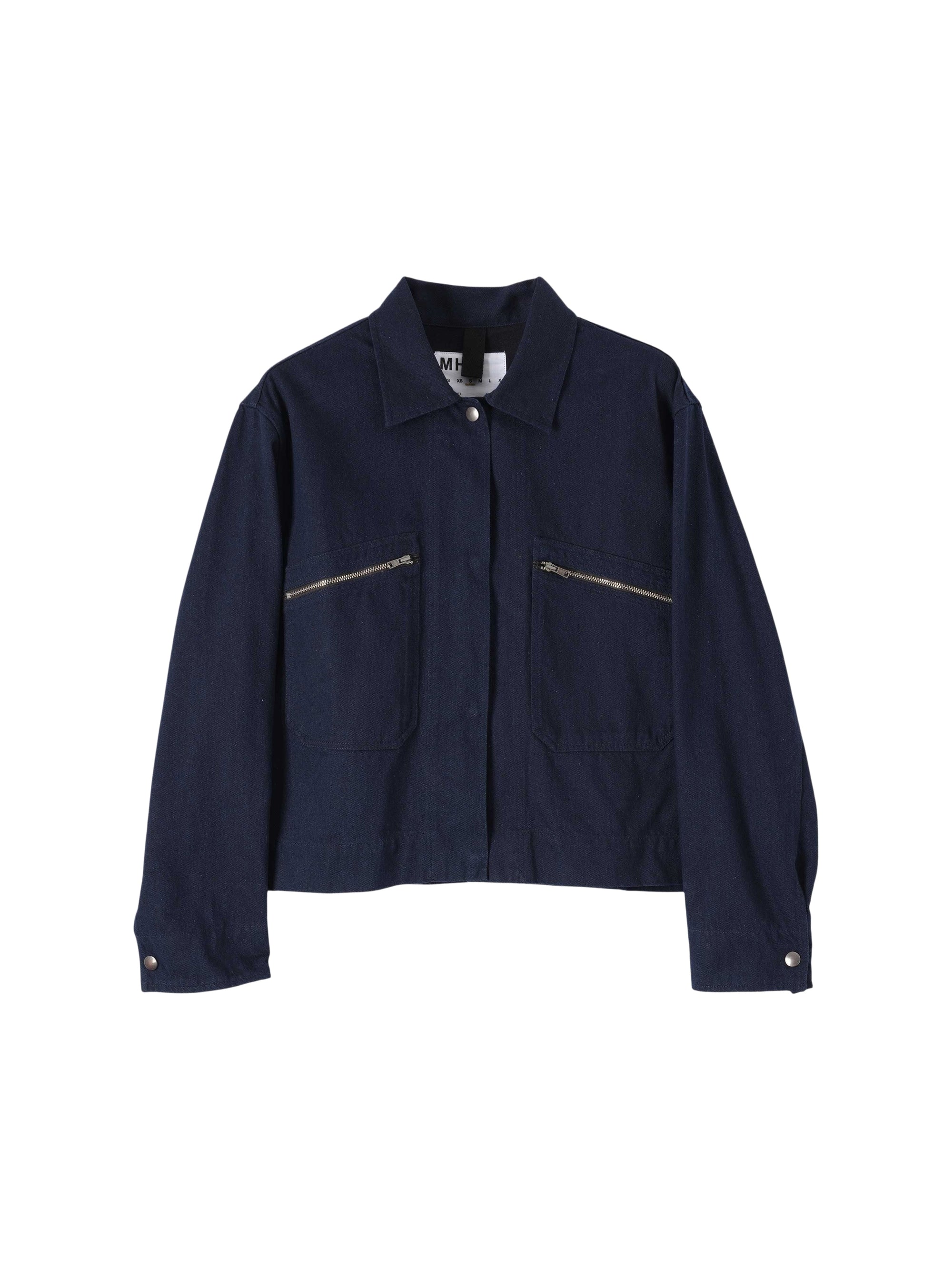Veste droite à zip - Blue & Navy