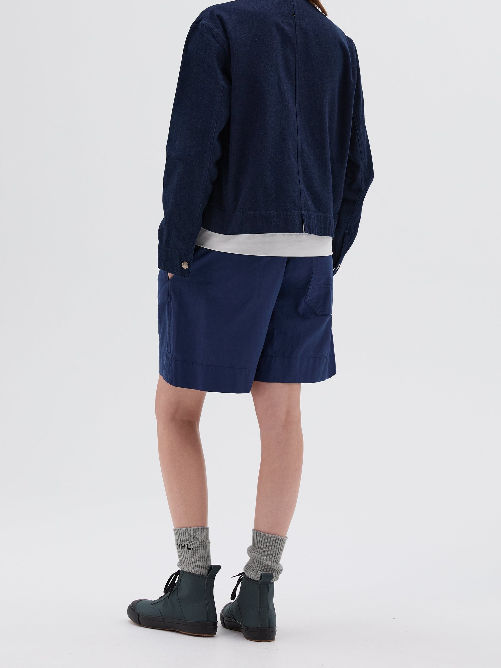Veste droite à zip - Blue & Navy