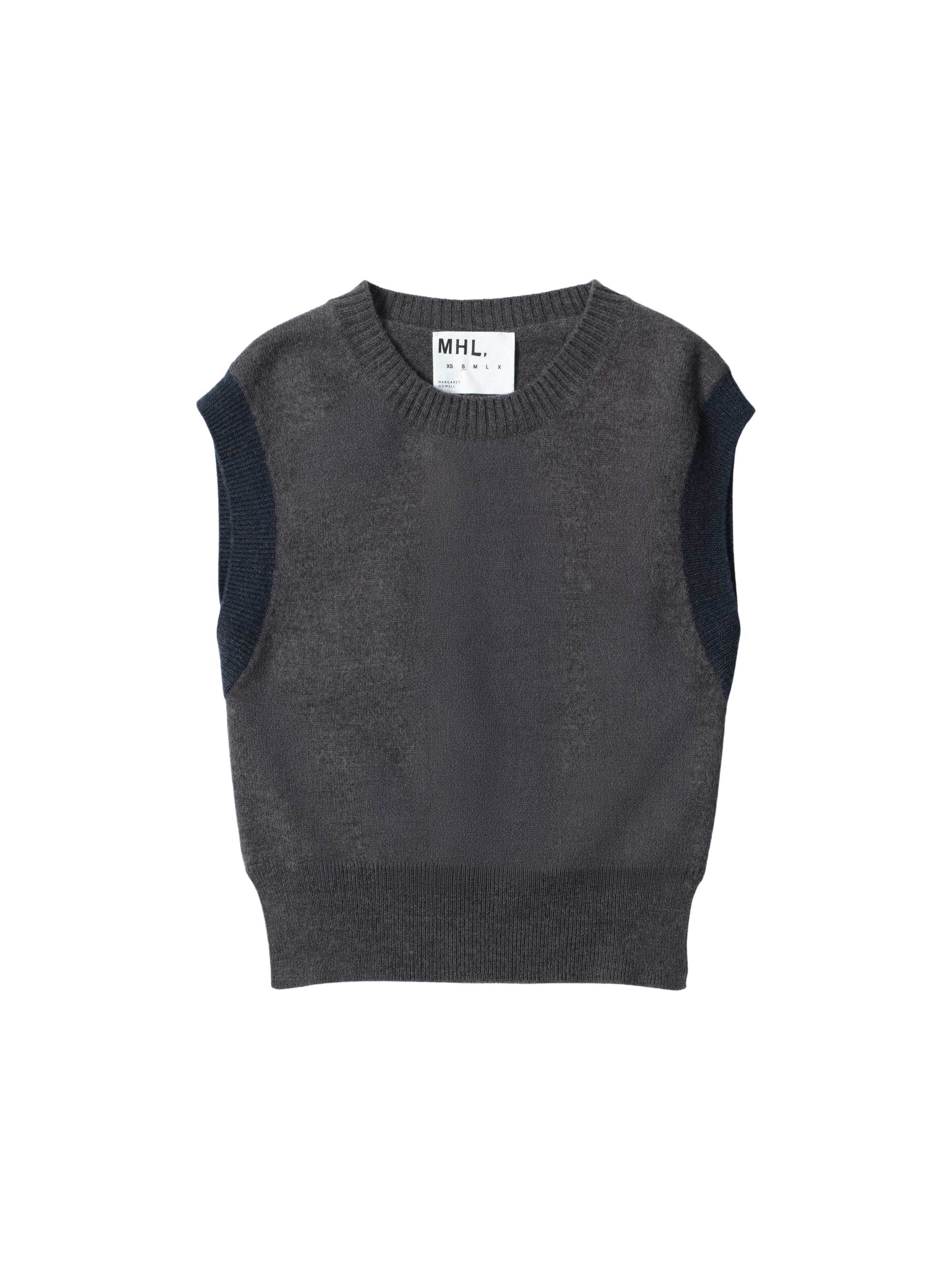 Pull sans manches en laine - Grey