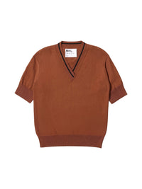 T-shirt col V à liserés contrastés - Spice